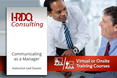Communicating as a Manager Instructor-Led Course - HRDQ