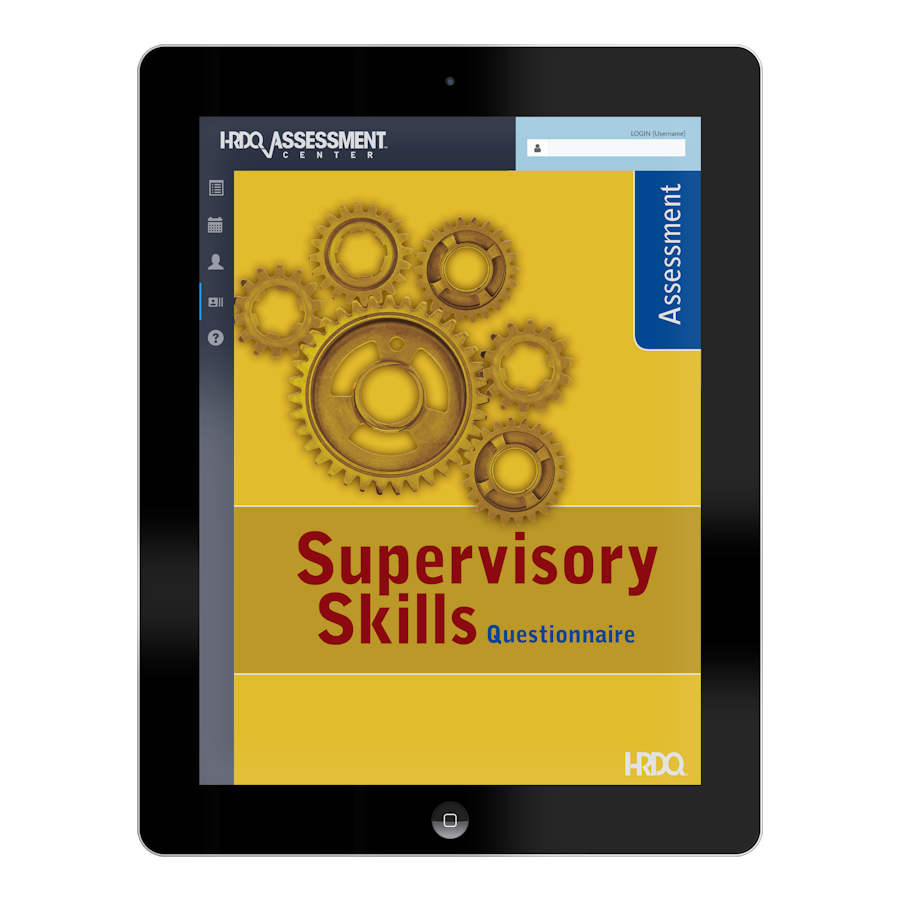 Supervisory Skills Questionnaire - Online Assessment