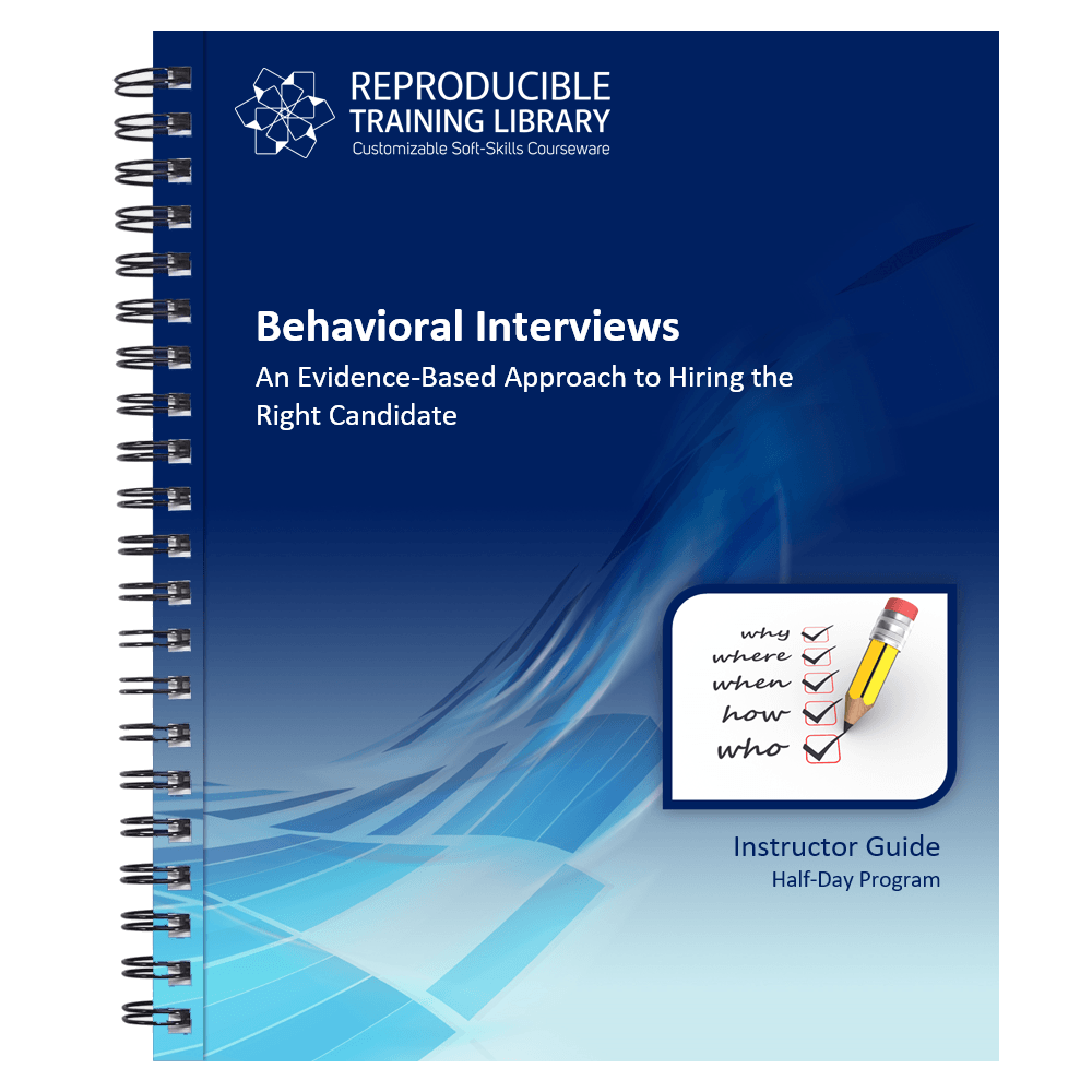 Behavioral Interviews Customizable Course - HRDQ