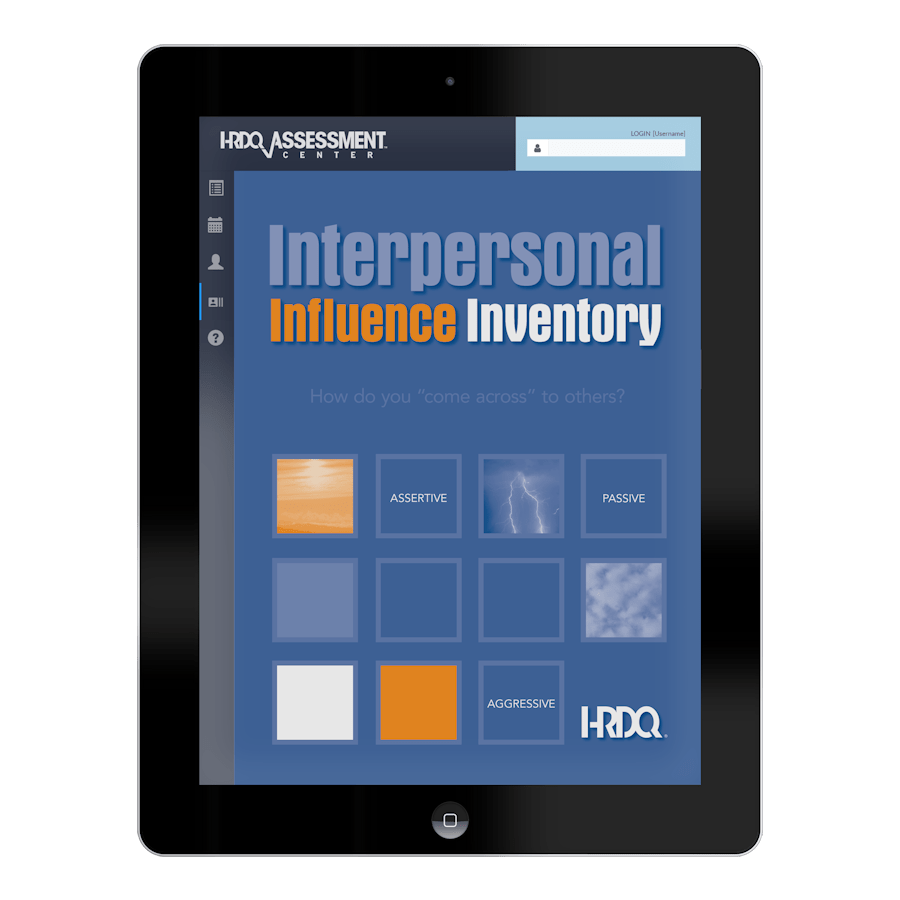 Interpersonal Influence Inventory Assessment Workshop HRDQ HRDQ